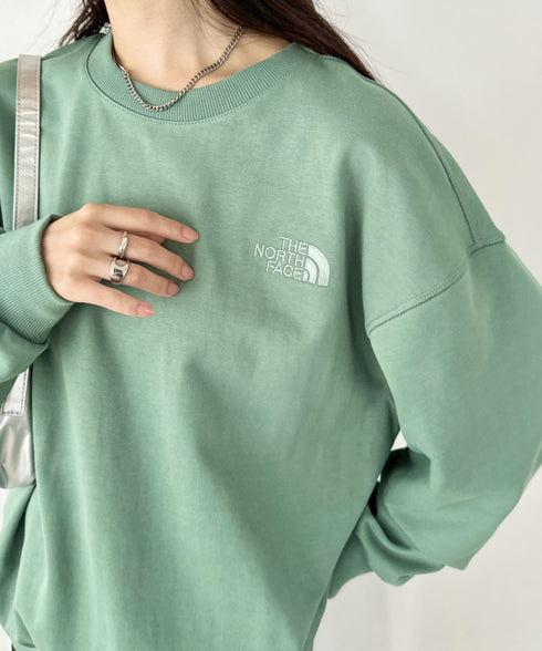 THE NORTH FACE(ザ・ノースフェイス)/ワンポイント刺繍スウェット クルーネック 長袖トレーナー/GO-TO SWEATSHIRTS | IM2243008 | グリーン