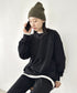 THE NORTH FACE(ザ・ノースフェイス)/ワンポイント刺繍スウェット クルーネック 長袖トレーナー/GO-TO SWEATSHIRTS | IM2243008 | ブラック