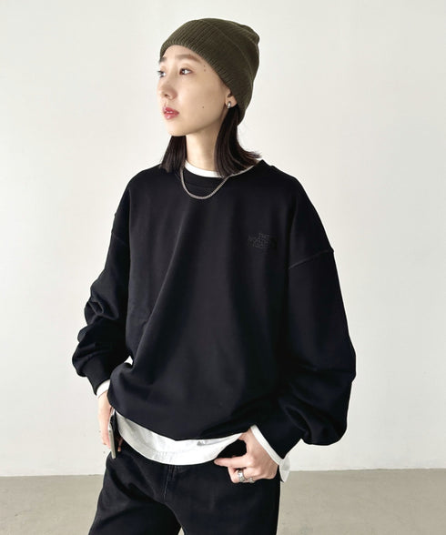 THE NORTH FACE(ザ・ノースフェイス)/ワンポイント刺繍スウェット クルーネック 長袖トレーナー/GO-TO SWEATSHIRTS | IM2243008 | ブラック