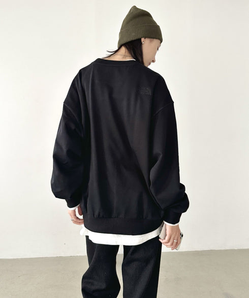 THE NORTH FACE(ザ・ノースフェイス)/ワンポイント刺繍スウェット クルーネック 長袖トレーナー/GO-TO SWEATSHIRTS | IM2243008 | ブラック