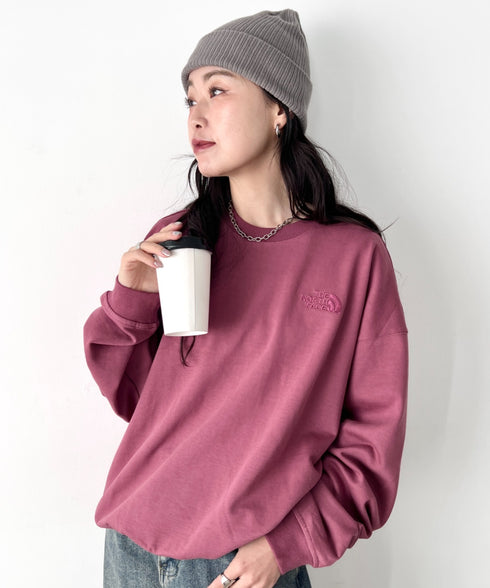 THE NORTH FACE(ザ・ノースフェイス)/ワンポイント刺繍スウェット クルーネック 長袖トレーナー/GO-TO SWEATSHIRTS | IM2243008 | レッド