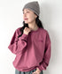 THE NORTH FACE(ザ・ノースフェイス)/ワンポイント刺繍スウェット クルーネック 長袖トレーナー/GO-TO SWEATSHIRTS | IM2243008 | レッド