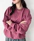 THE NORTH FACE(ザ・ノースフェイス)/ワンポイント刺繍スウェット クルーネック 長袖トレーナー/GO-TO SWEATSHIRTS | IM2243008 | レッド