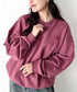 THE NORTH FACE(ザ・ノースフェイス)/ワンポイント刺繍スウェット クルーネック 長袖トレーナー/GO-TO SWEATSHIRTS | IM2243008 | レッド