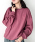 THE NORTH FACE(ザ・ノースフェイス)/ワンポイント刺繍スウェット クルーネック 長袖トレーナー/GO-TO SWEATSHIRTS | IM2243008 | レッド