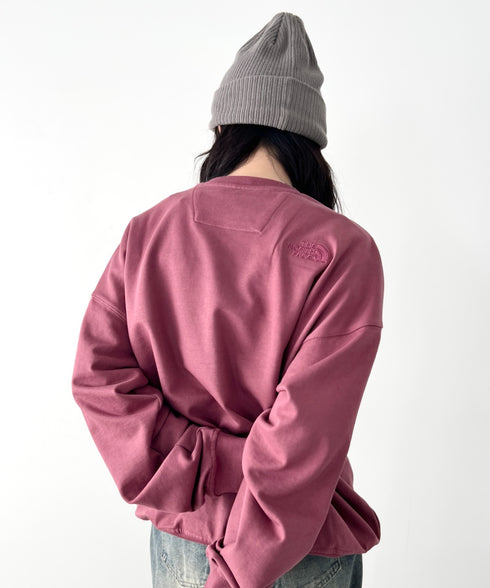 THE NORTH FACE(ザ・ノースフェイス)/ワンポイント刺繍スウェット クルーネック 長袖トレーナー/GO-TO SWEATSHIRTS | IM2243008 | レッド