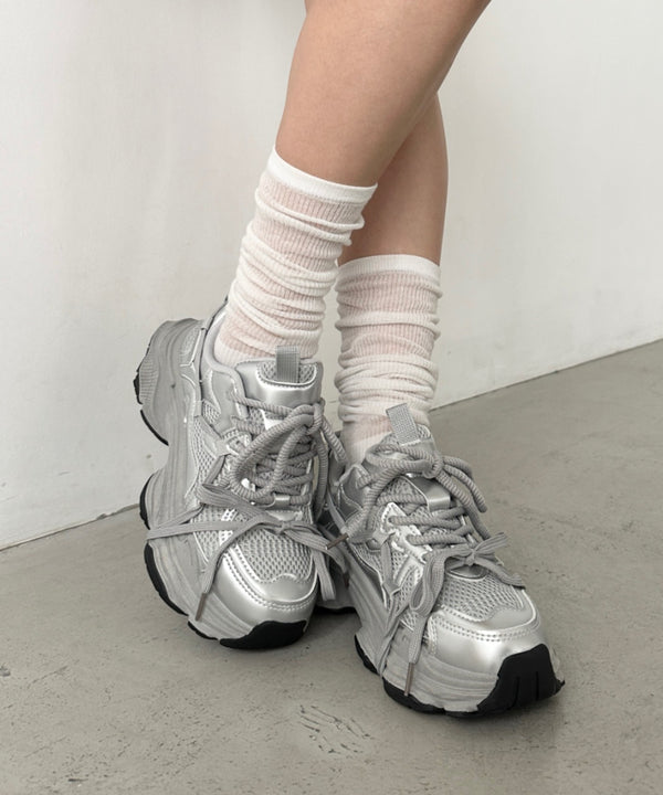 ボリュームソール厚底スニーカー | CL3243025 | シルバー