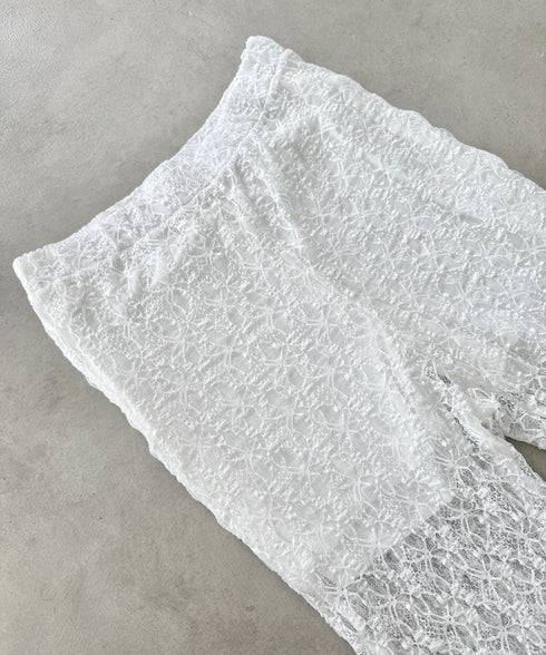 レースフレアパンツ/レギンスパンツ | NU2243041 | ホワイト