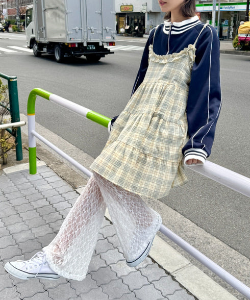 レースフレアパンツ/レギンスパンツ | NU2243041 | ホワイト