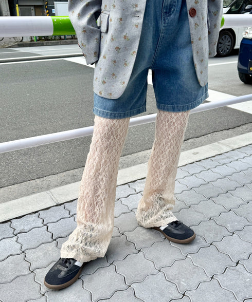 レースフレアパンツ/レギンスパンツ | NU2243041 | アイボリー