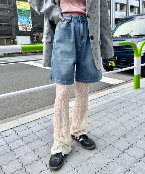 レースフレアパンツ/レギンスパンツ | NU2243041 | アイボリー