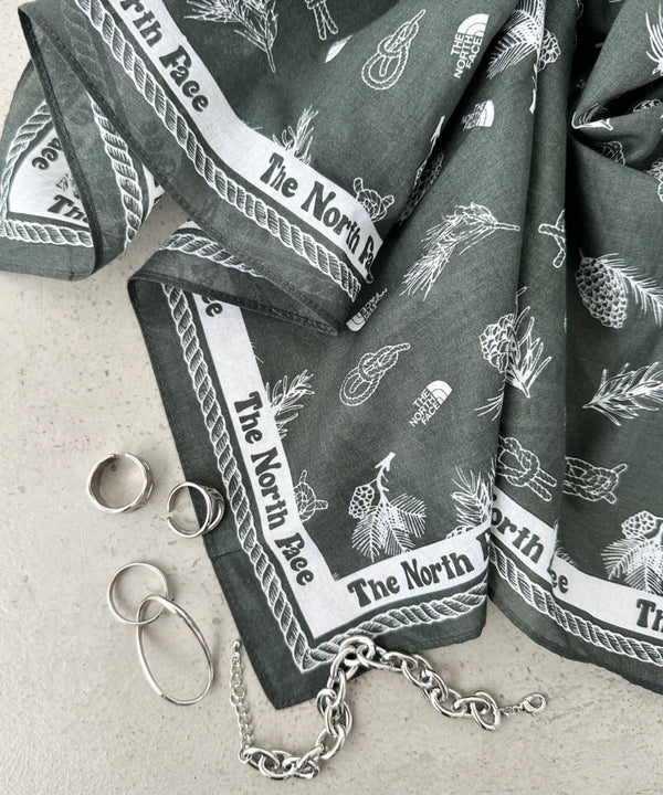 THE NORTH FACE(ザ・ノースフェイス)/コットン プリント バンダナ スカーフ/BANDANA_PAISLEY_80'S/PINE CONE | IM6243034 | ライトカーキ