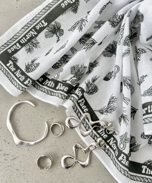 THE NORTH FACE(ザ・ノースフェイス)/コットン プリント バンダナ スカーフ/BANDANA_PAISLEY_80'S/PINE CONE | IM6243034 | アイボリー
