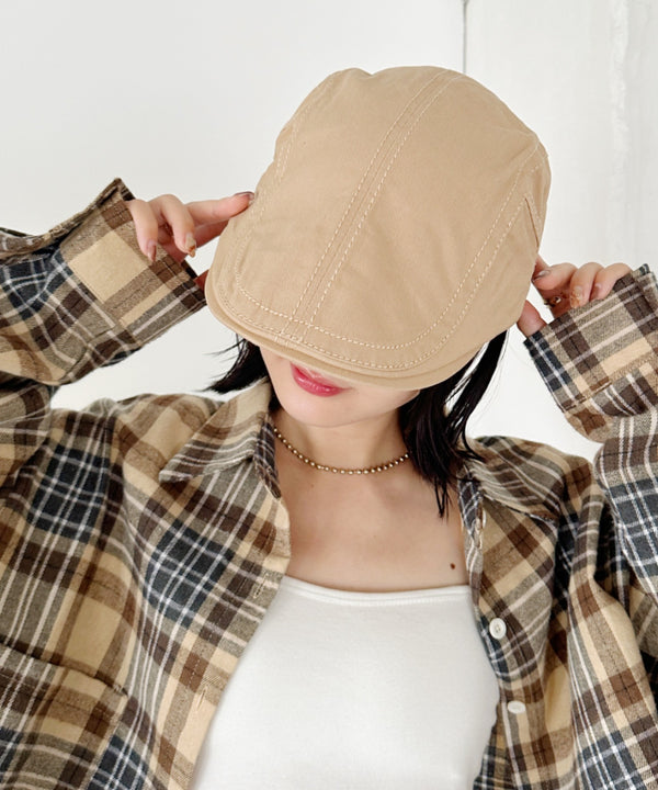 無地ヴィンテージハンチング帽 | CL5243049 | ベージュ