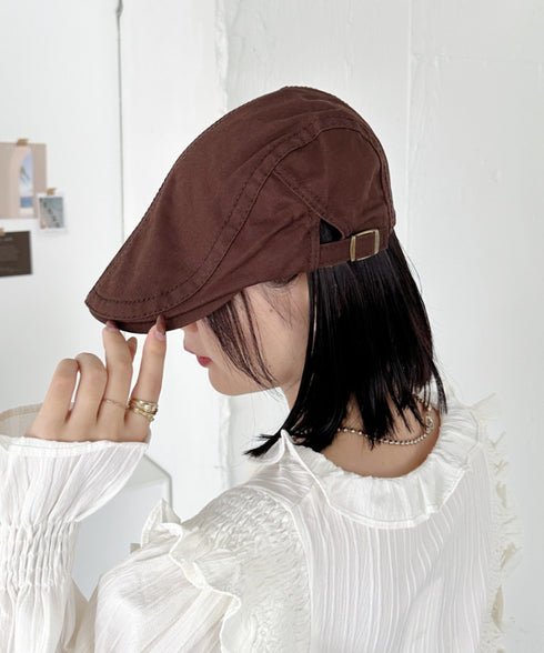 無地ヴィンテージハンチング帽 | CL5243049 | ブラウン