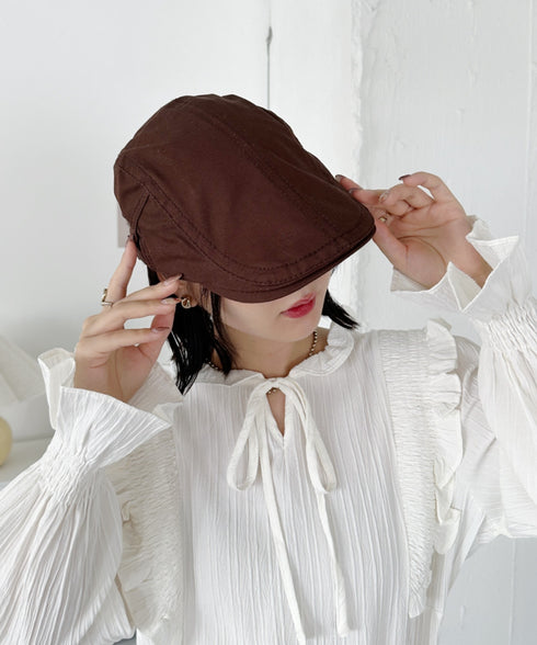 無地ヴィンテージハンチング帽 | CL5243049 | ブラウン