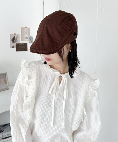 無地ヴィンテージハンチング帽 | CL5243049 | ブラウン