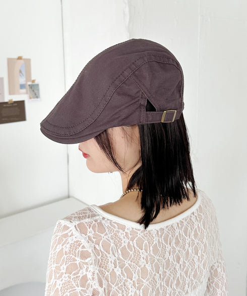 無地ヴィンテージハンチング帽 | CL5243049 | チャコールグレー