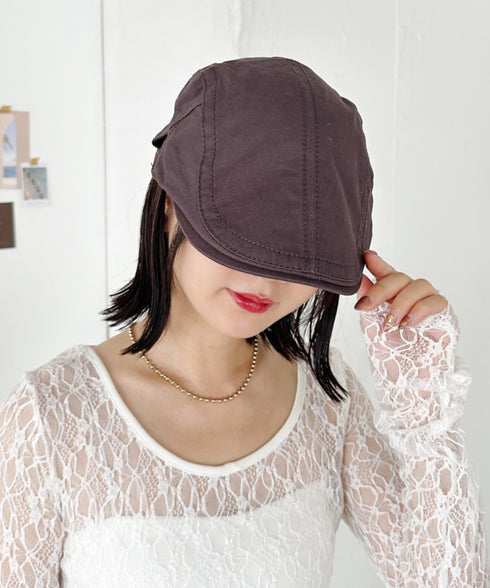 無地ヴィンテージハンチング帽 | CL5243049 | チャコールグレー