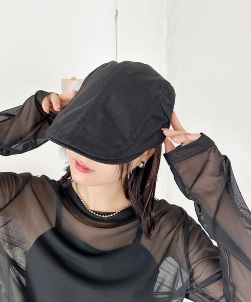 無地ヴィンテージハンチング帽 | CL5243049 | ブラック
