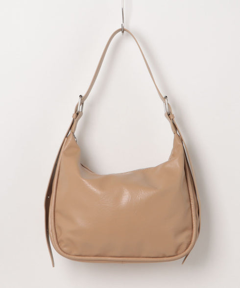 A4収納可 PUショルダーバッグ ユニセックス | MD1243022 | ベージュ