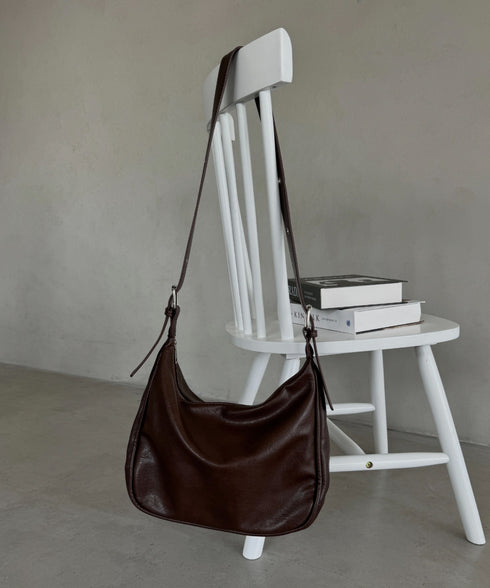 A4収納可 PUショルダーバッグ ユニセックス | MD1243022 | ブラウン