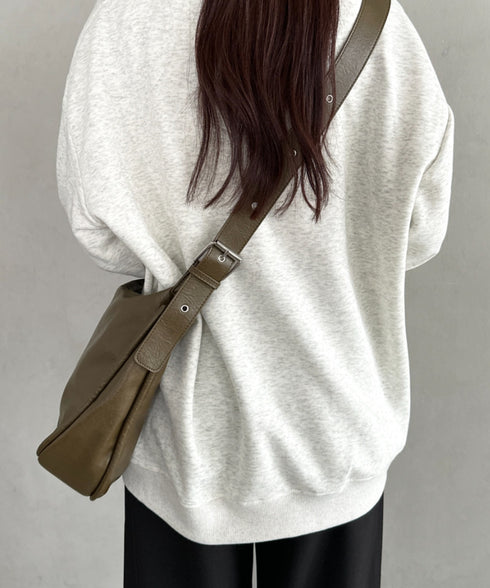 A4収納可 PUショルダーバッグ ユニセックス | MD1243022 | カーキ