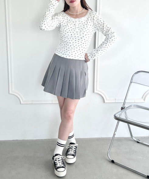 レースフラワーヘンリーネックトップス | NU2243094 | ホワイト