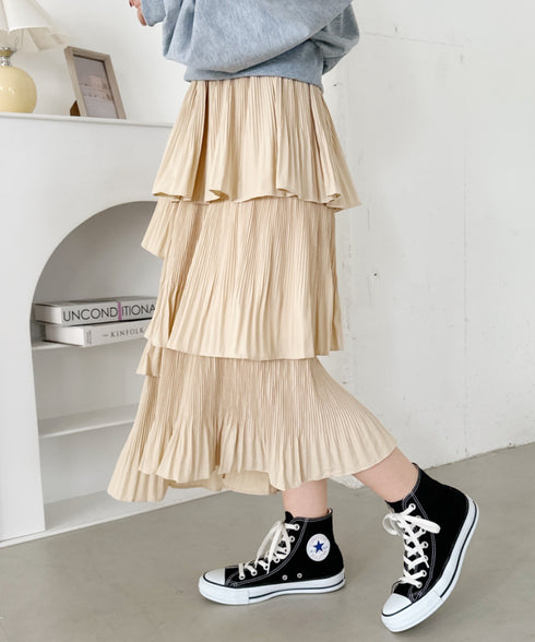 ボリュームティアードスカート | CL2243059 | アイボリー