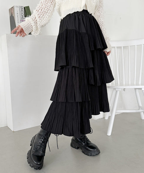 ボリュームティアードスカート | CL2243059 | ブラック
