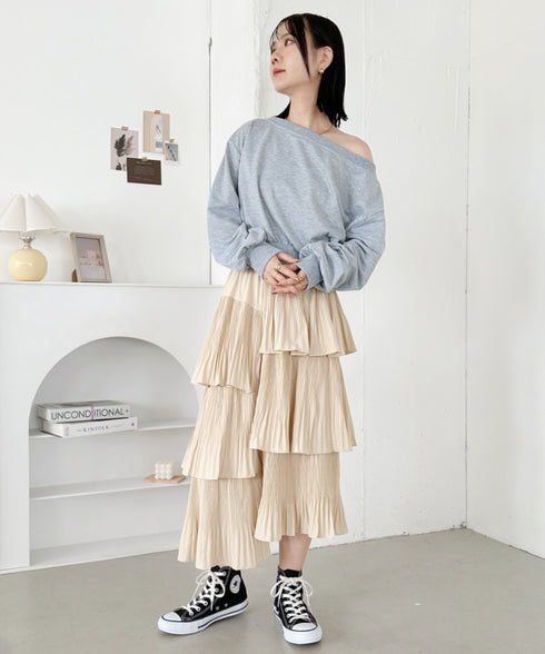 ボリュームティアードスカート | CL2243059 | アイボリー