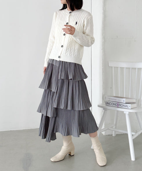 ボリュームティアードスカート | CL2243059 | グレー