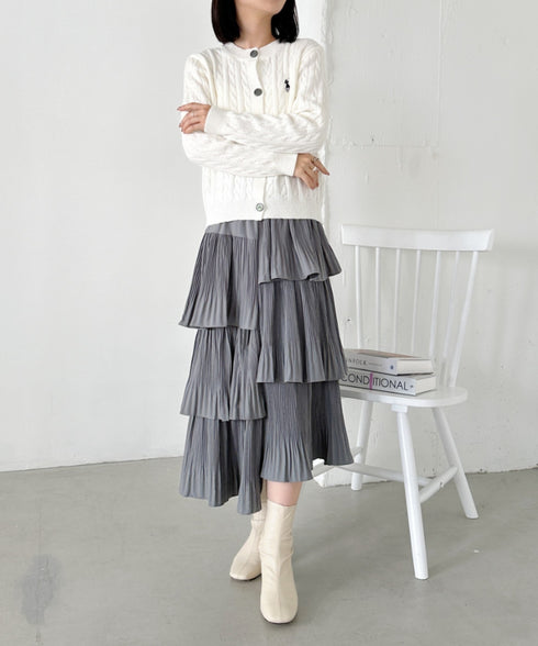ボリュームティアードスカート | CL2243059 | グレー
