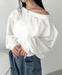 ワンショルダースウェットトップス | CL2243072 | ホワイト