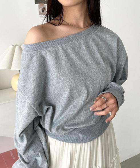 ワンショルダースウェットトップス | CL2243072 | グレー