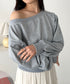ワンショルダースウェットトップス | CL2243072 | グレー