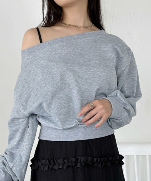 ワンショルダースウェットトップス | CL2243072 | グレー