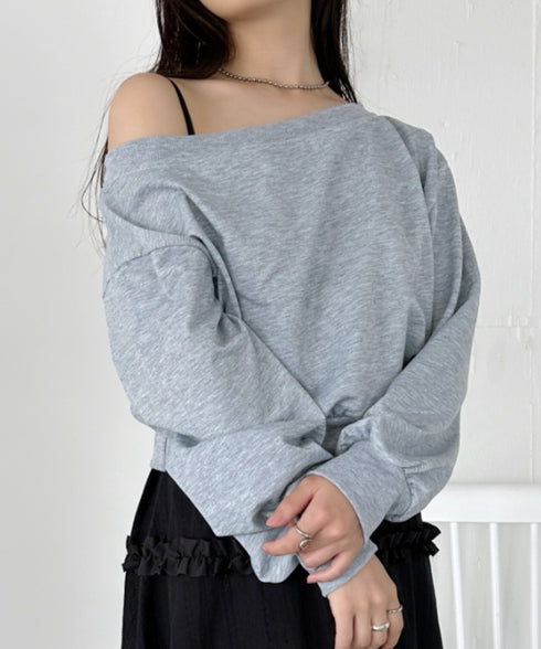ワンショルダースウェットトップス | CL2243072 | グレー