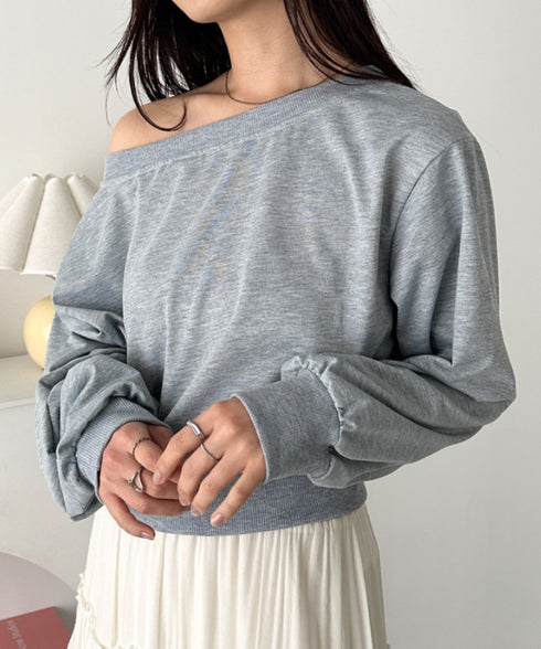 ワンショルダースウェットトップス | CL2243072 | グレー