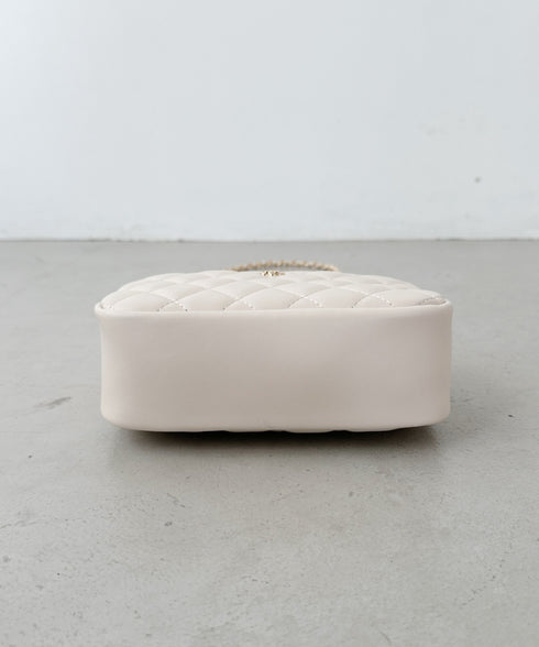 フラワーモチーフ キルティング チェーンショルダーバッグ | CL1243077 | アイボリー