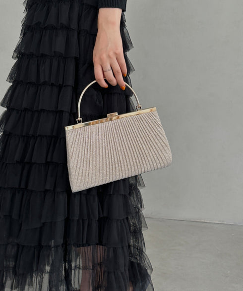 2WAYパーティークラッチバッグ ショルダーバッグ パーティーバッグ 結婚式 お呼ばれ オケージョン | MD1243046 | ピンクベージュ