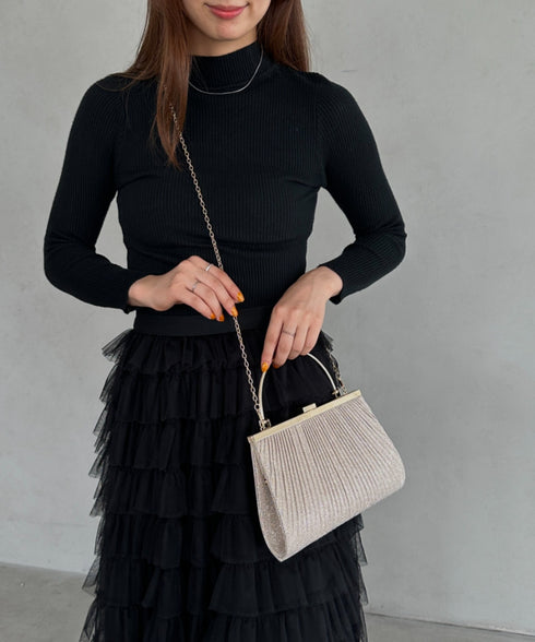 2WAYパーティークラッチバッグ ショルダーバッグ パーティーバッグ 結婚式 お呼ばれ オケージョン | MD1243046 | ピンクベージュ