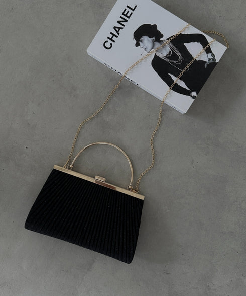 2WAYパーティークラッチバッグ ショルダーバッグ パーティーバッグ 結婚式 お呼ばれ オケージョン | MD1243046 | ブラック