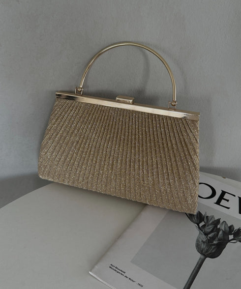 2WAYパーティークラッチバッグ ショルダーバッグ パーティーバッグ 結婚式 お呼ばれ オケージョン | MD1243046 | ゴールド