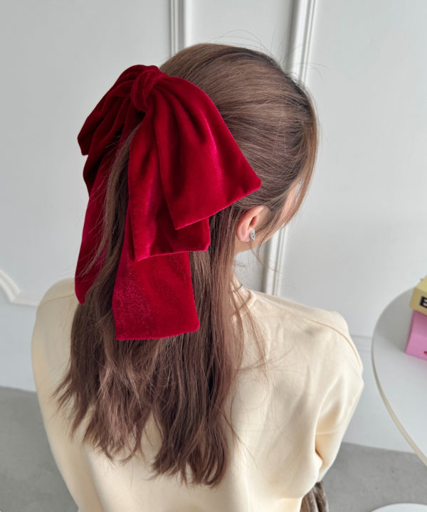 DOLLベロアリボンバレッタ | LO4244021 | レッド