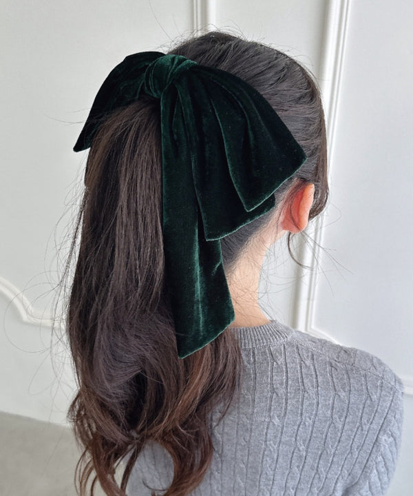 DOLLベロアリボンバレッタ | LO4244021 | グリーン