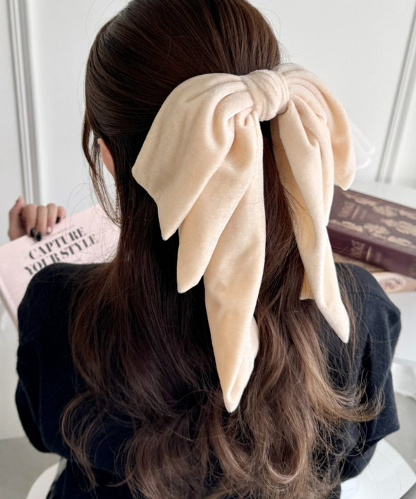 DOLLベロアリボンバレッタ | LO4244021 | アイボリー