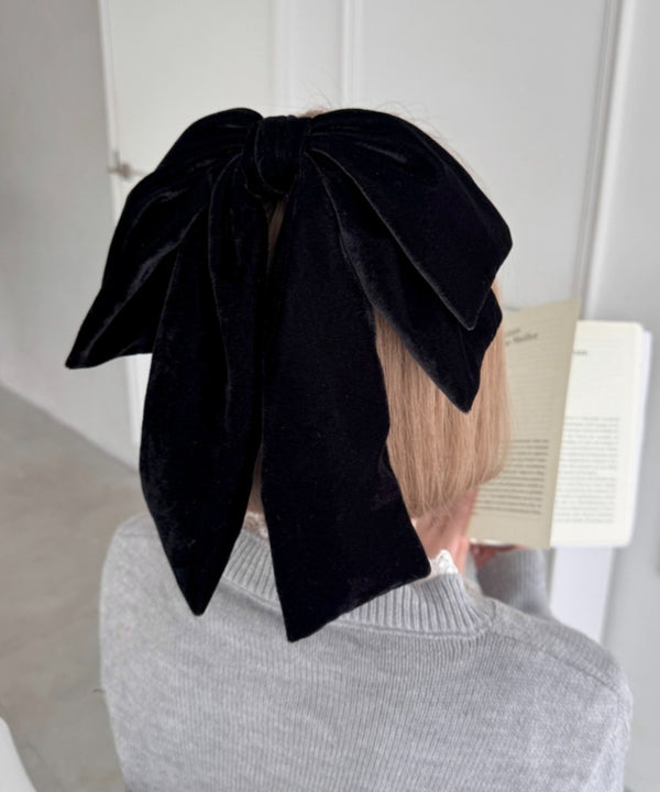 DOLLベロアリボンバレッタ | LO4244021 | ブラック