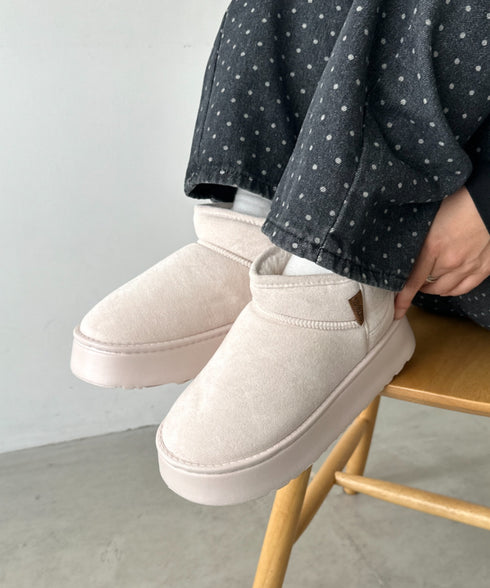 厚底ショートムートンブーツ | CL3244003 | アイボリー