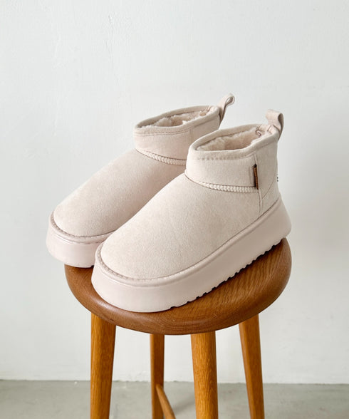 厚底ショートムートンブーツ | CL3244003 | アイボリー